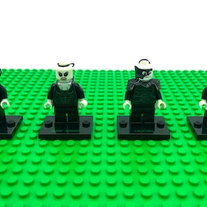 Custom Lego Star Trek Figures: Borg Queen, Locutus, x2 Drones + Free Stickers!