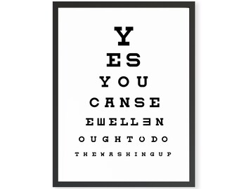 A4 Printable Eye Test Chart