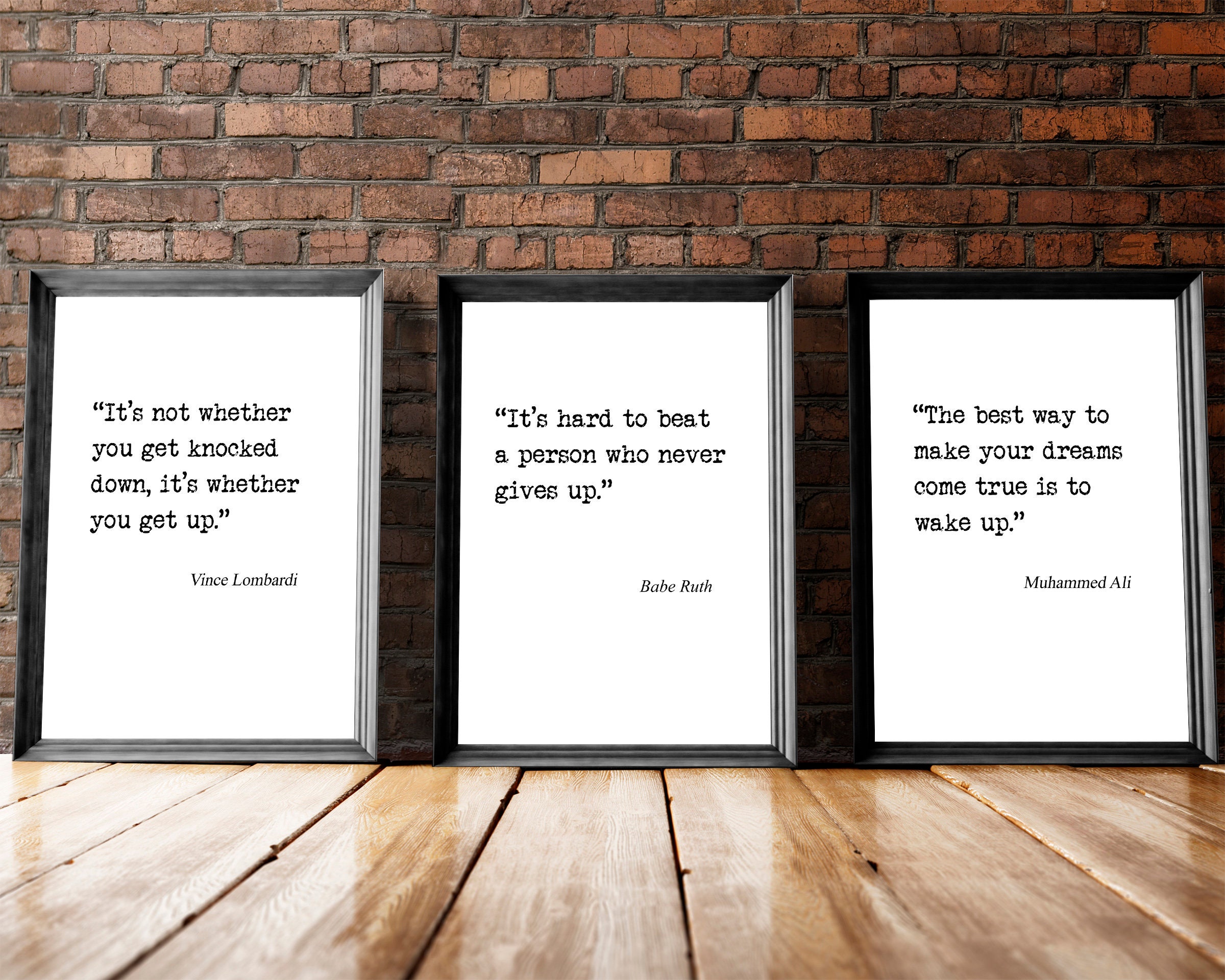 Inspirational Sports Quotes Set Sports Printable Art | Etsy