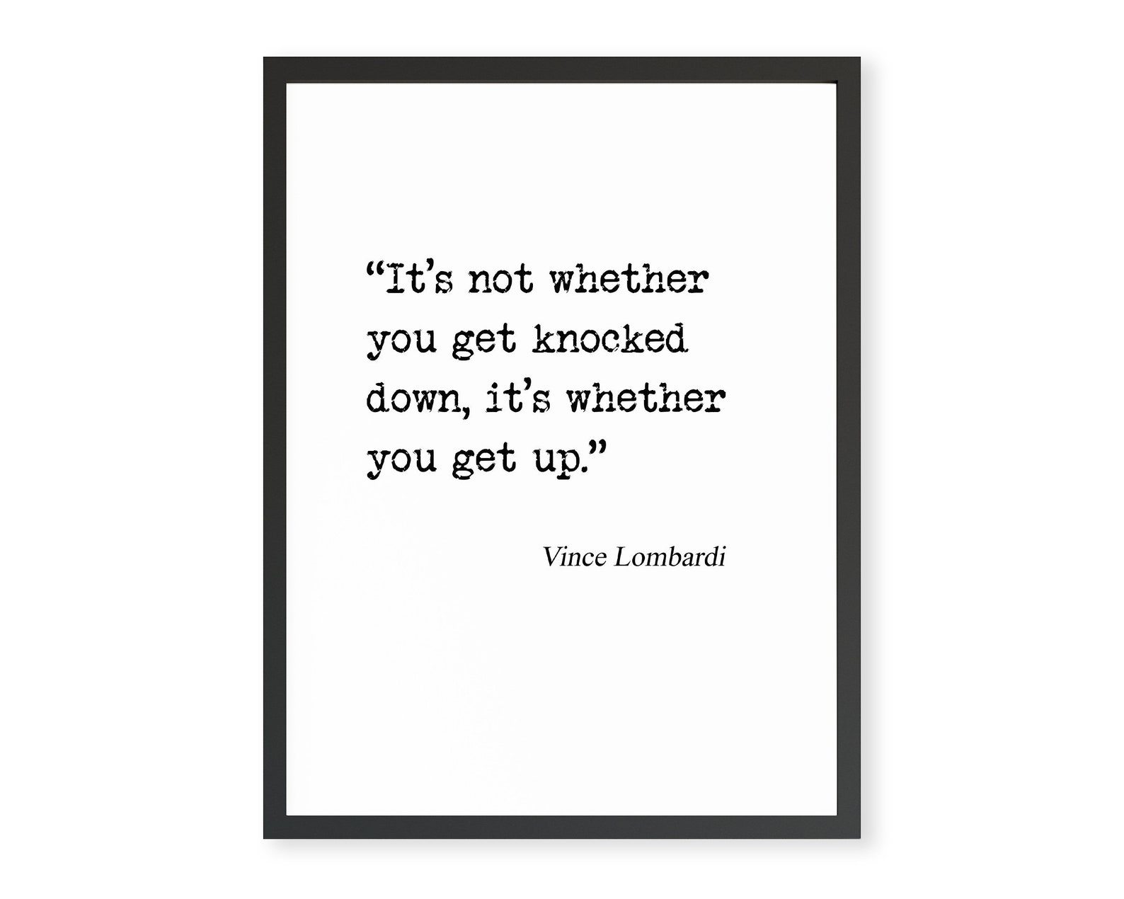Inspirational Sports Quote, Sports Printable Art, Vince Lombardi