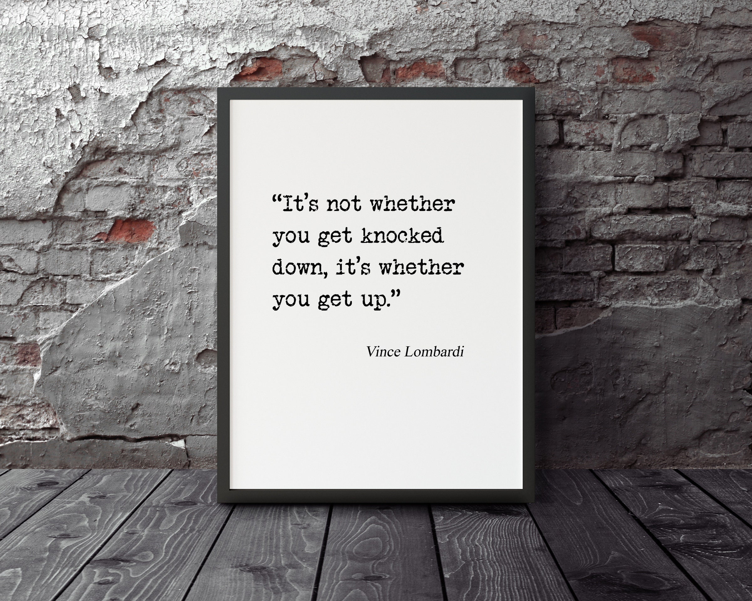Inspirational Sports Quote, Sports Printable Art, Vince Lombardi ...