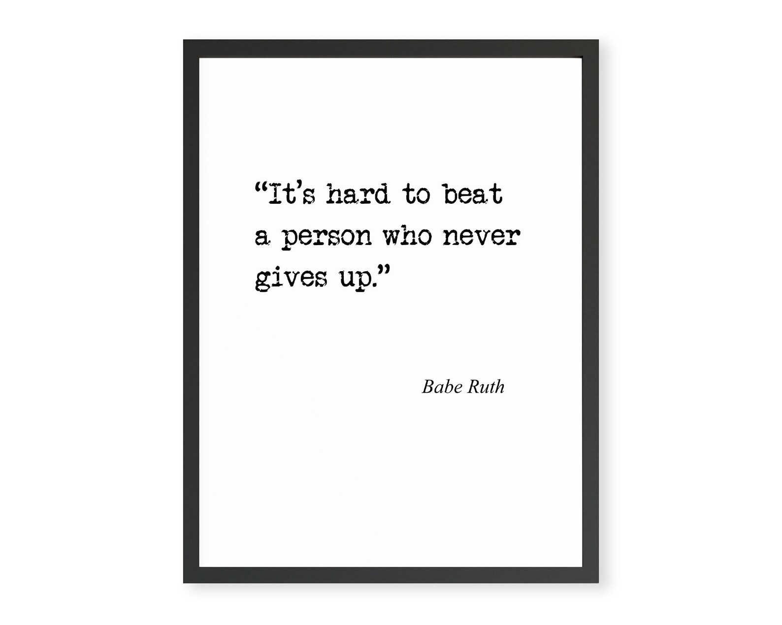 Inspirational Sports Quote Sports Printable Art Babe Ruth Etsy