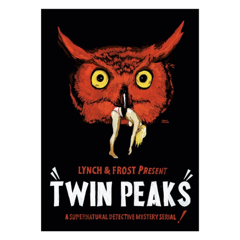 Twin Peaks Vintage Advertising Poster David Lynch Tribute Limited Edition Alternative Print A3! image 1