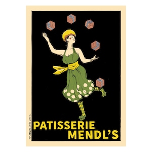 Wes Anderson Grand Budapest Hotel Patisserie Mendls Vintage Advertising Print Limited Edition Alternative Movie Poster A2 Lithograph!