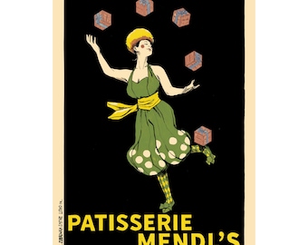 Wes Anderson Grand Budapest Hotel Patisserie Mendls Vintage Advertising Print Limited Edition Alternative Movie Poster A2 Lithograph!