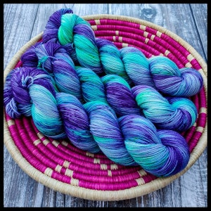 SEA WITCH - Hand Dyed Merino Yarn 100g.