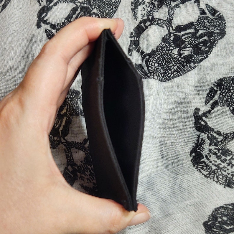 Gift Money Billfold Gothic Unisex Wallet Black Coffin ID Card Holder!