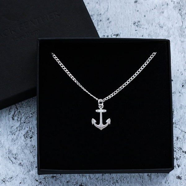 Anchor Necklace, Gift For Him, Men's Jewellery, Gift For Son, Gift for Boyfriend, Birthday Gift, Jewelry For Brother, Stability Symbol