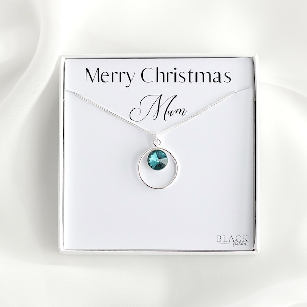 Mum Christmas Gift, Christmas Mother Present, Custom Mum Gift, Holiday Gift, Personalised Christmas Necklace, Christmas Jewellery