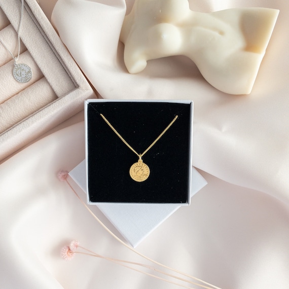 Coin Necklace Women Empowerment Gold 