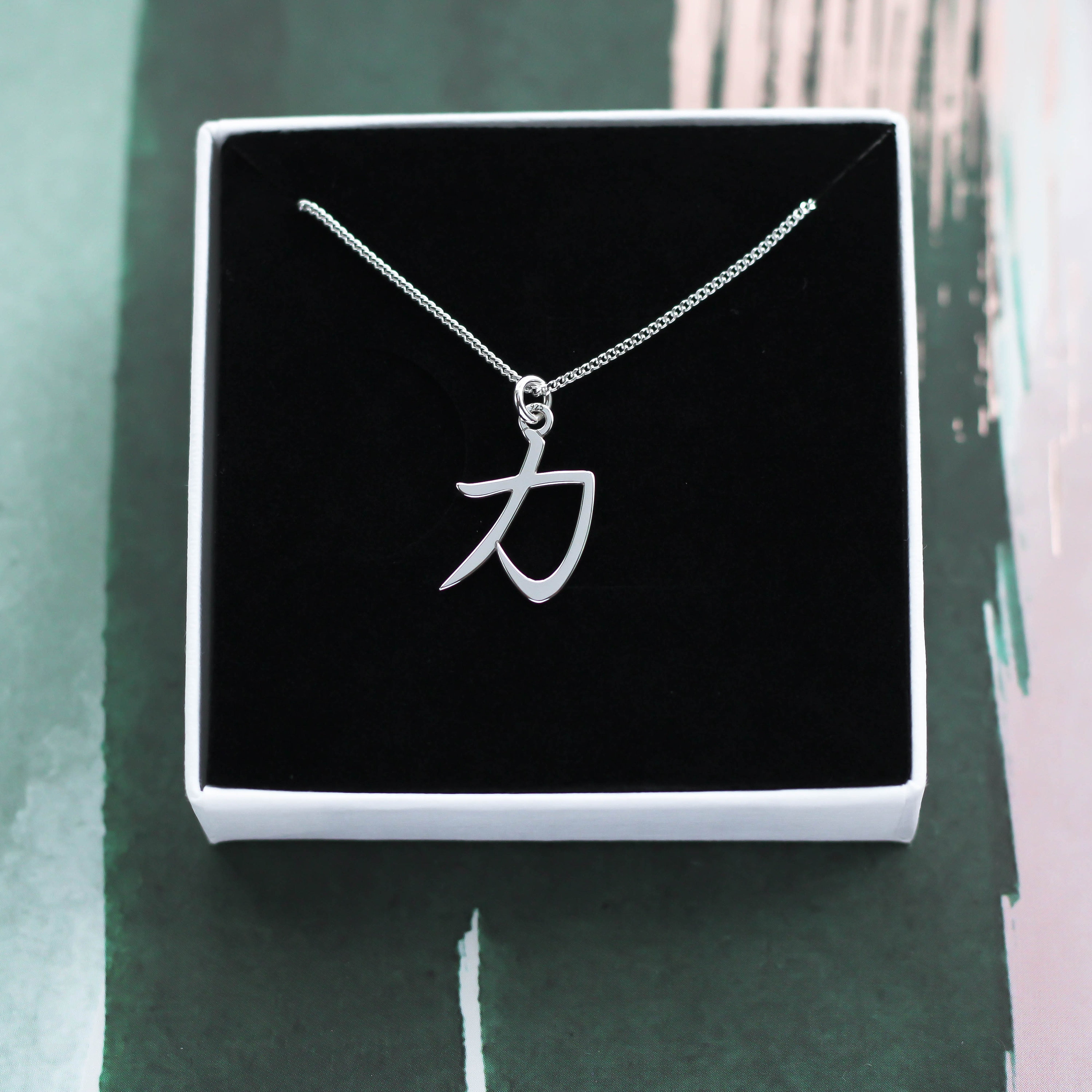 Strength Symbol Necklace Kanji Necklace Japanese Symbol of - Etsy UK