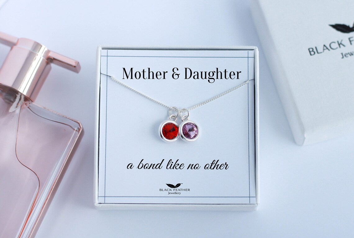 Cadeau de mère et de fille cadeau de fête des mères collier - Etsy France