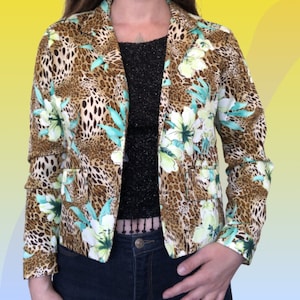 Petite leopard jacket deals