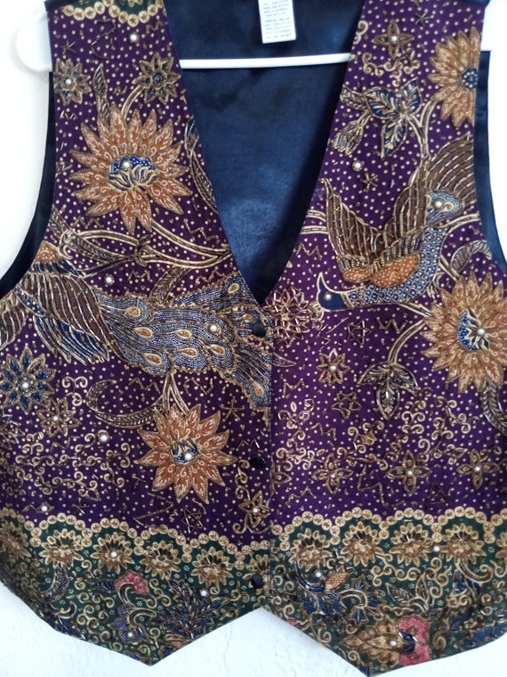 Vintage Beaded Vest from the Bali Collection
