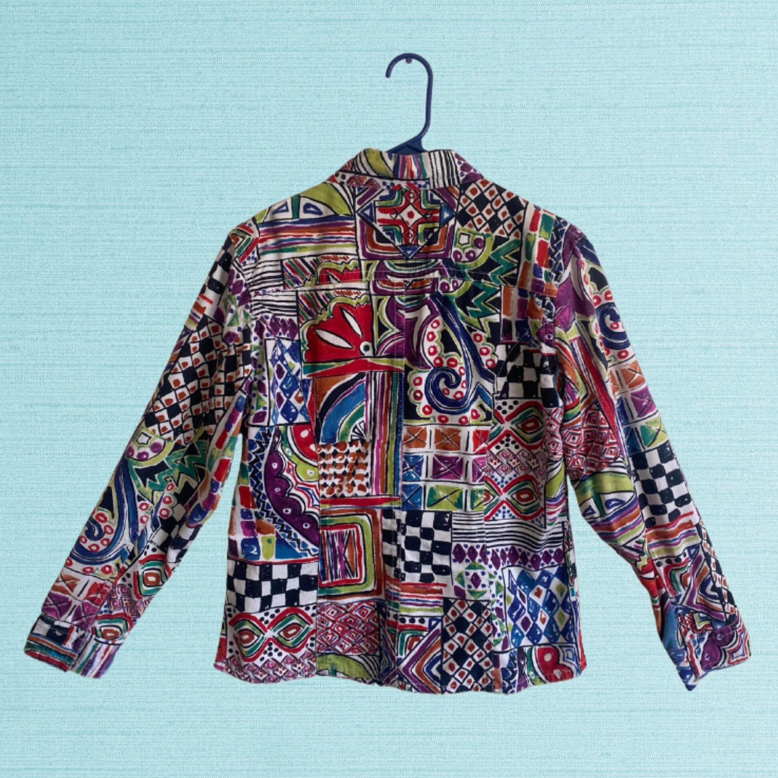 Vintage 90s / Y2K Multicolor Chico's Jacket - Etsy