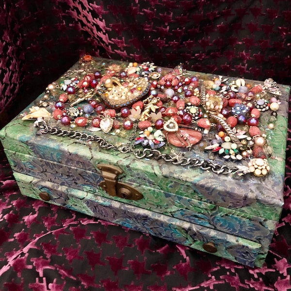 Upcycled Jewelry Box Etsy
