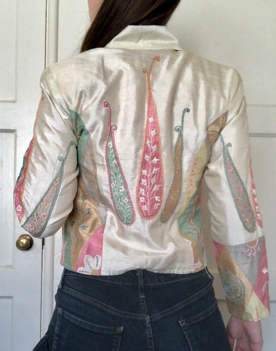 Incredible! Vintage 1990s Anage Embroidered Jacke… - image 5