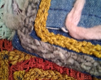 Vintage Rare Find Sandy Starkman Designer Embellished Denim Art to