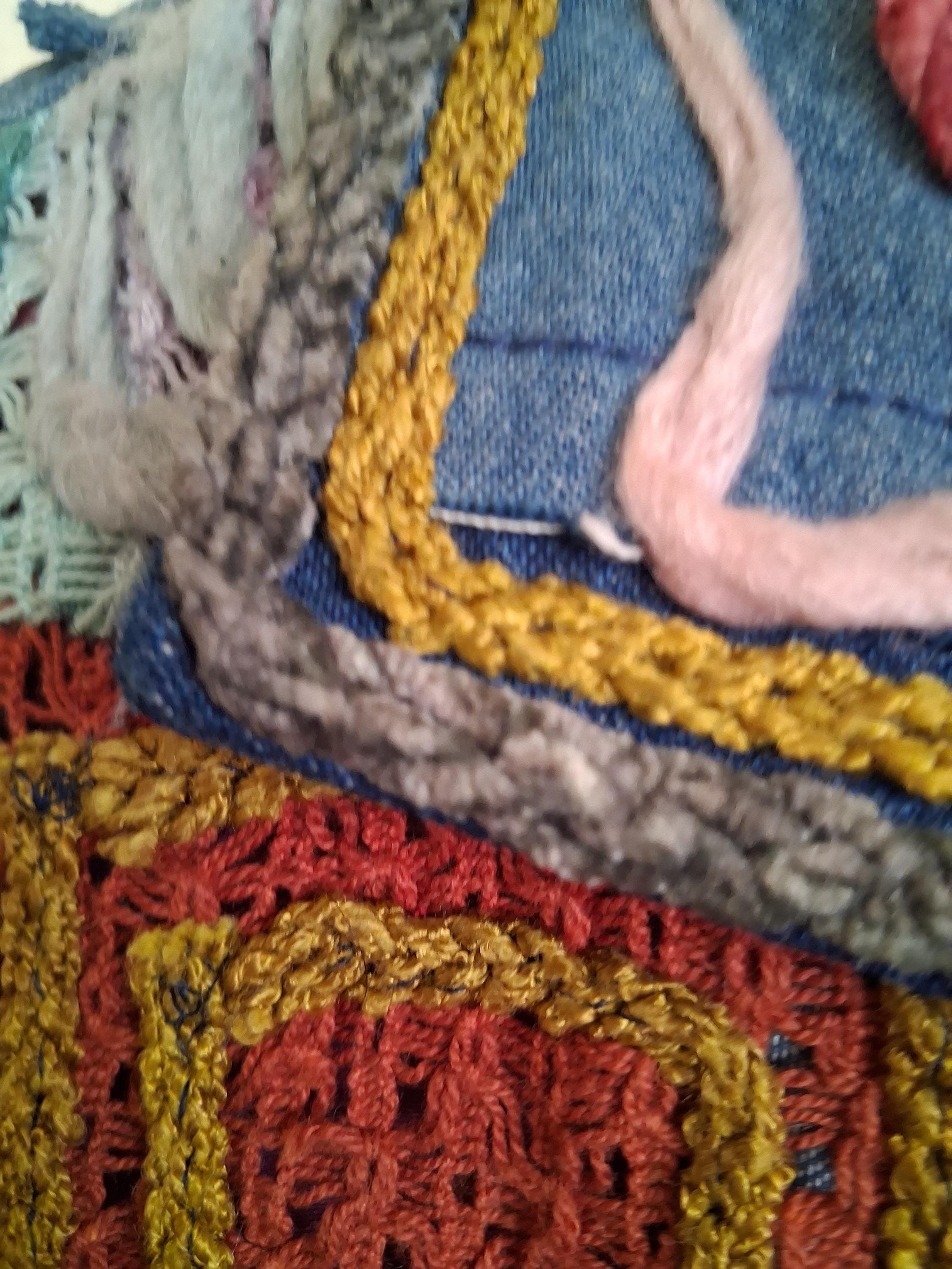 Vintage Rare Find Sandy Starkman Designer Embellished Denim Art to