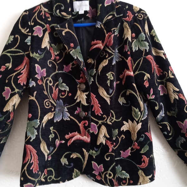 Royal Jacquard Brocade Tapestry Jacket by Erin London