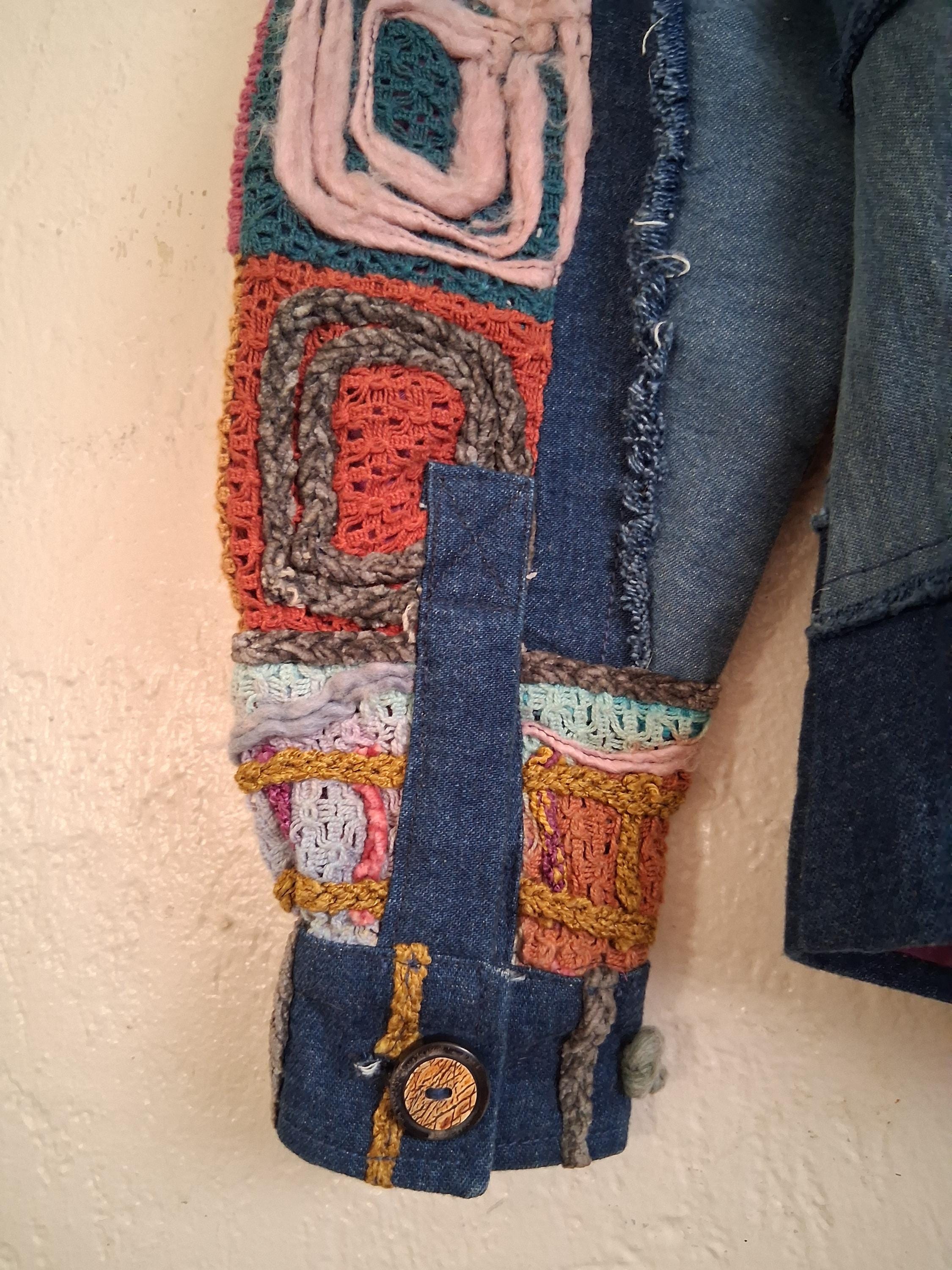 Vintage Rare Find Sandy Starkman Designer Embellished Denim Art to