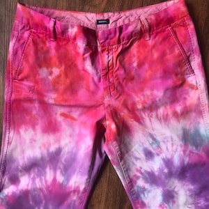 Y2k Gap Tie Dye Pants, Ankle Boot-Cut, Size 10