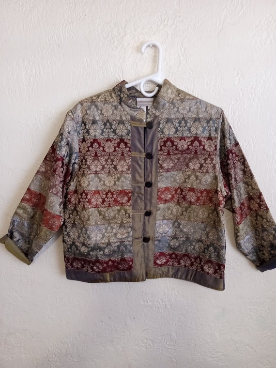 Vintage patchwork silk jacket by Coldwater Creek