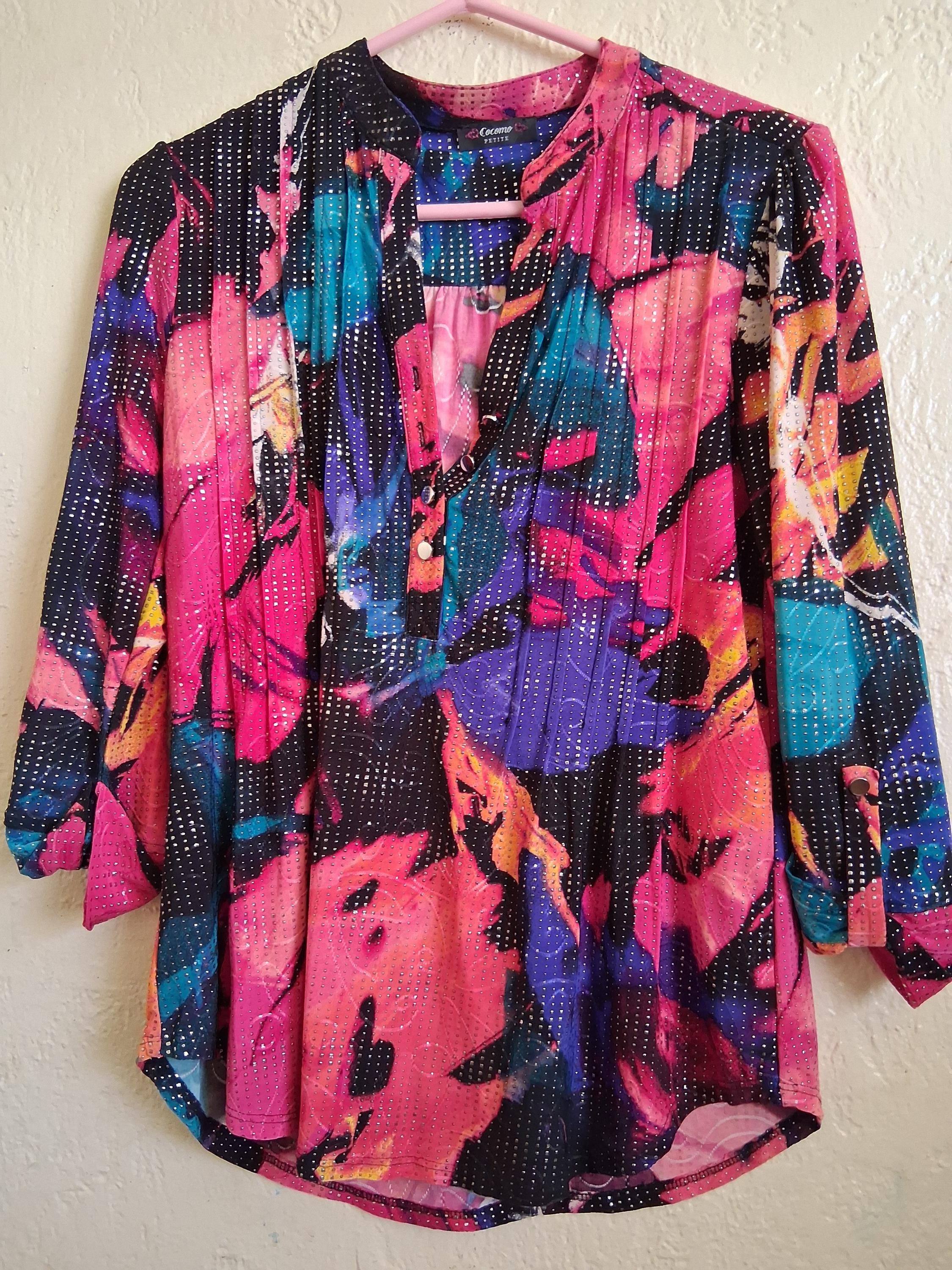 Sparkly Colorful Shirt by Cocomo - Etsy