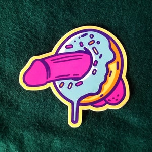 Dickin' Doughnuts (matte sticker)