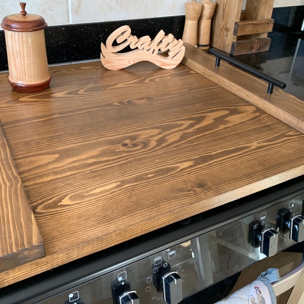 Wooden Hob Cover Etsy UK