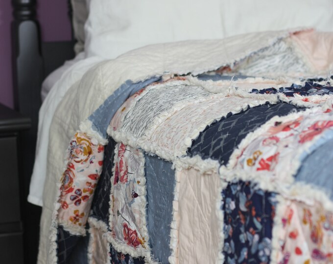 King Quilts for Sale, Homemade Quilts, Rag Quilts Etsy