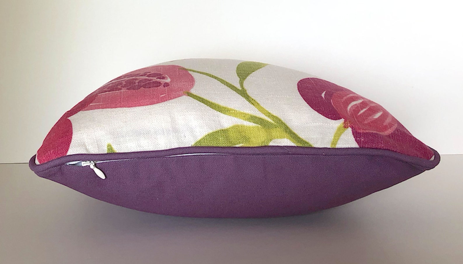 Floral pillow cover 14 x 14 reversible pillow Etsy