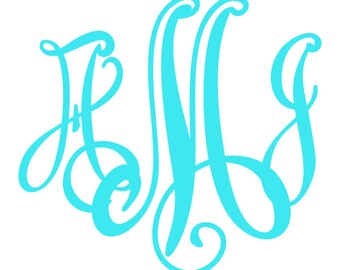 Victor Font Cuttable Design Monogram Font Cuttable Design PNG DXF SVG & eps Decal Files Silhouette Designs Cameo