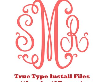 custom monogram design etsy