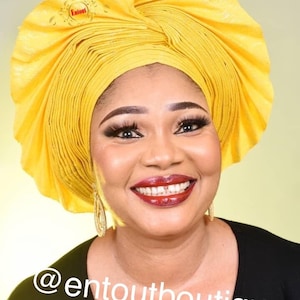 Nigerian Autogele Asooke / Aso oke / Asoebi /Aso-oke / Ipele & Gele - available in various colours of Ipele and gele