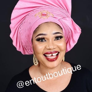 Nigerian Autogele Asooke / Aso oke / Asoebi /Aso-oke / Ipele & Gele - available in various colours of Ipele and gele