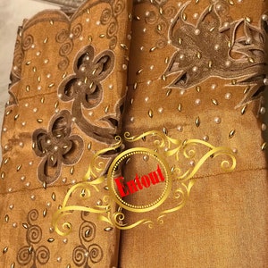 Nigerian Traditional Embellished Embroidery Aso Oke/ Aso ebi / Nigerian Asooke / Aso oke / Asoebi /Aso-oke - available in various colours- A