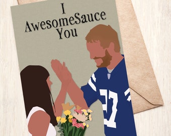 Parks and Recreation April and Andy AwesomeSauce Card