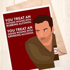 Nick Miller &#39;Rubbing Alcohol, Drinking Alcohol&#39; Card