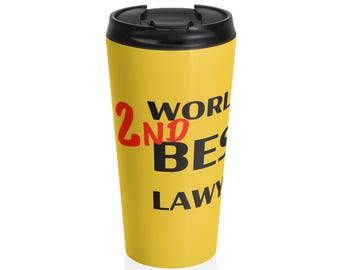 World's 2nd Best Lawyer Stainless Steel Travel Mug | Better Call Saul