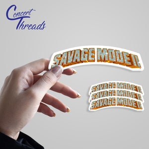 21 Savage "Savage Mode" Exklusive Sticker 3er Pack | White Glossy Premium Hochwertige 3x3" Aufkleber