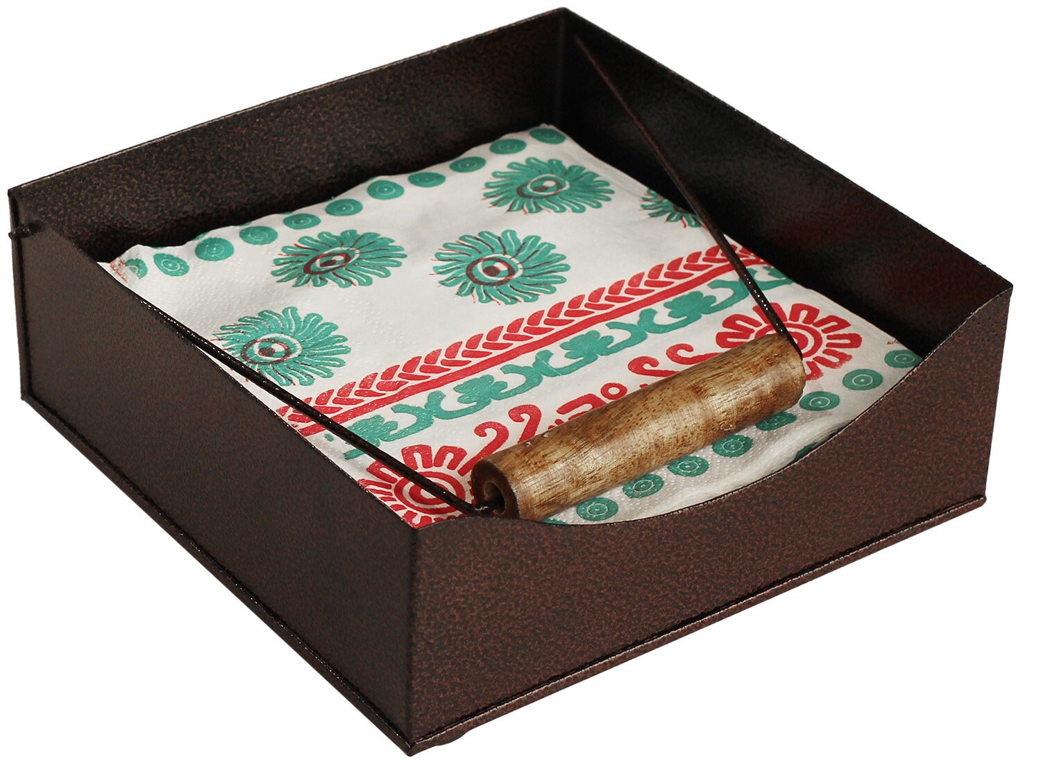 Galvanized Napkin Holder for Table Unique Flat Napkin Etsy