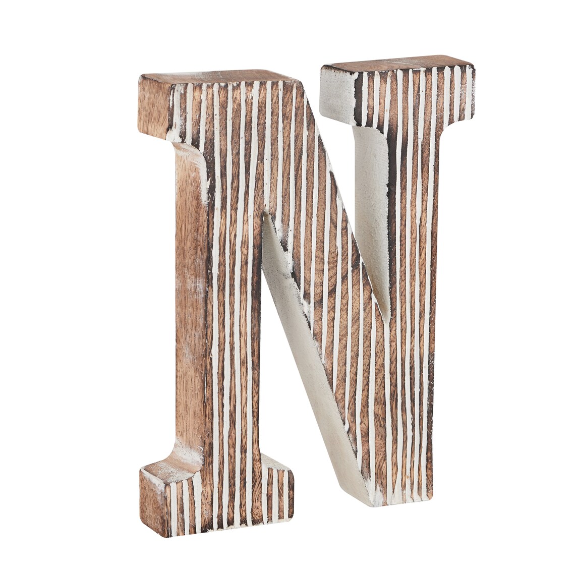 Decorative Wood Letter N Standing and Hanging Alphabets Block Etsy