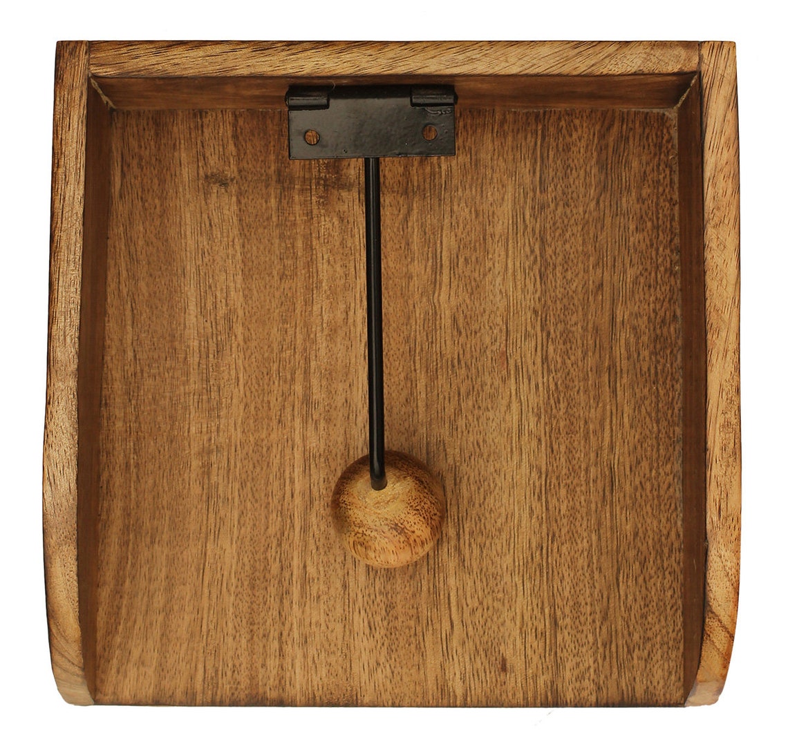 Wooden Napkin Holder Organizer with Weighted Arm Wood Paper Etsy