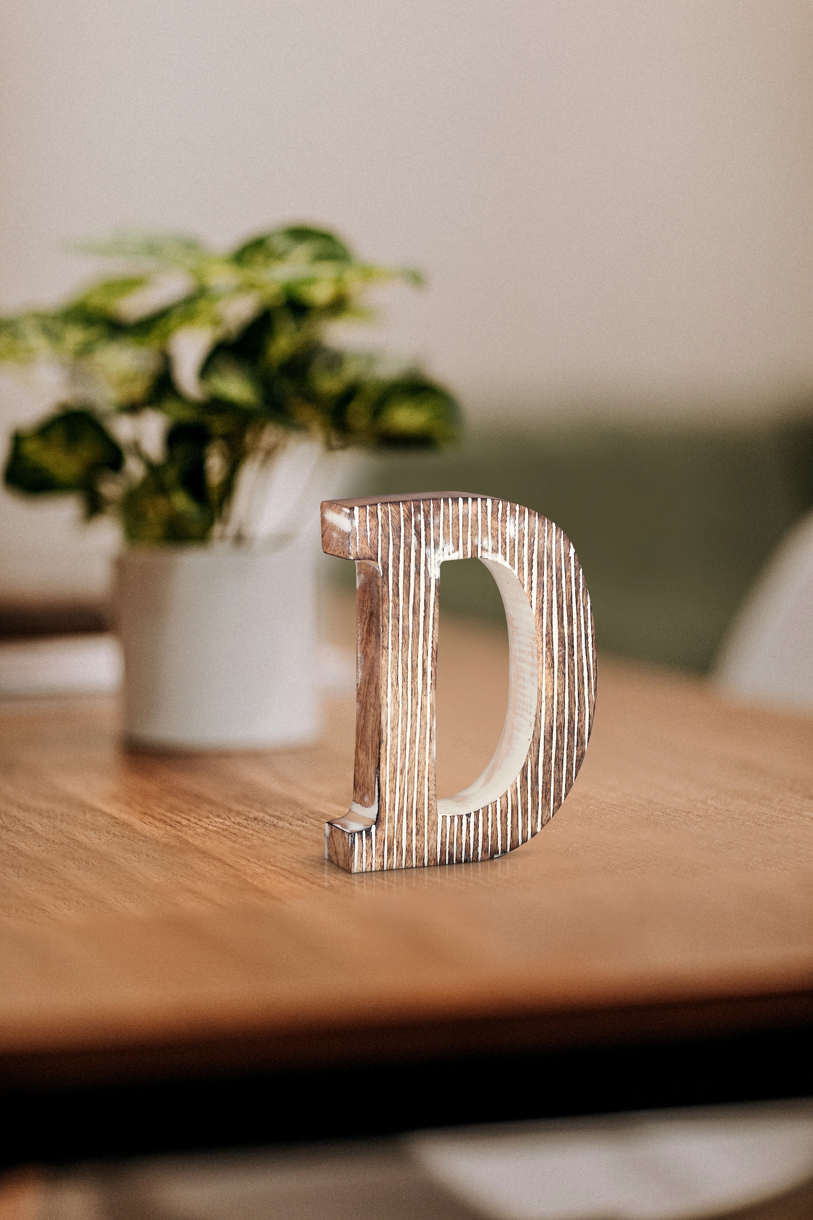 Decorative Wood Letter D Standing and Hanging Alphabets Block Etsy