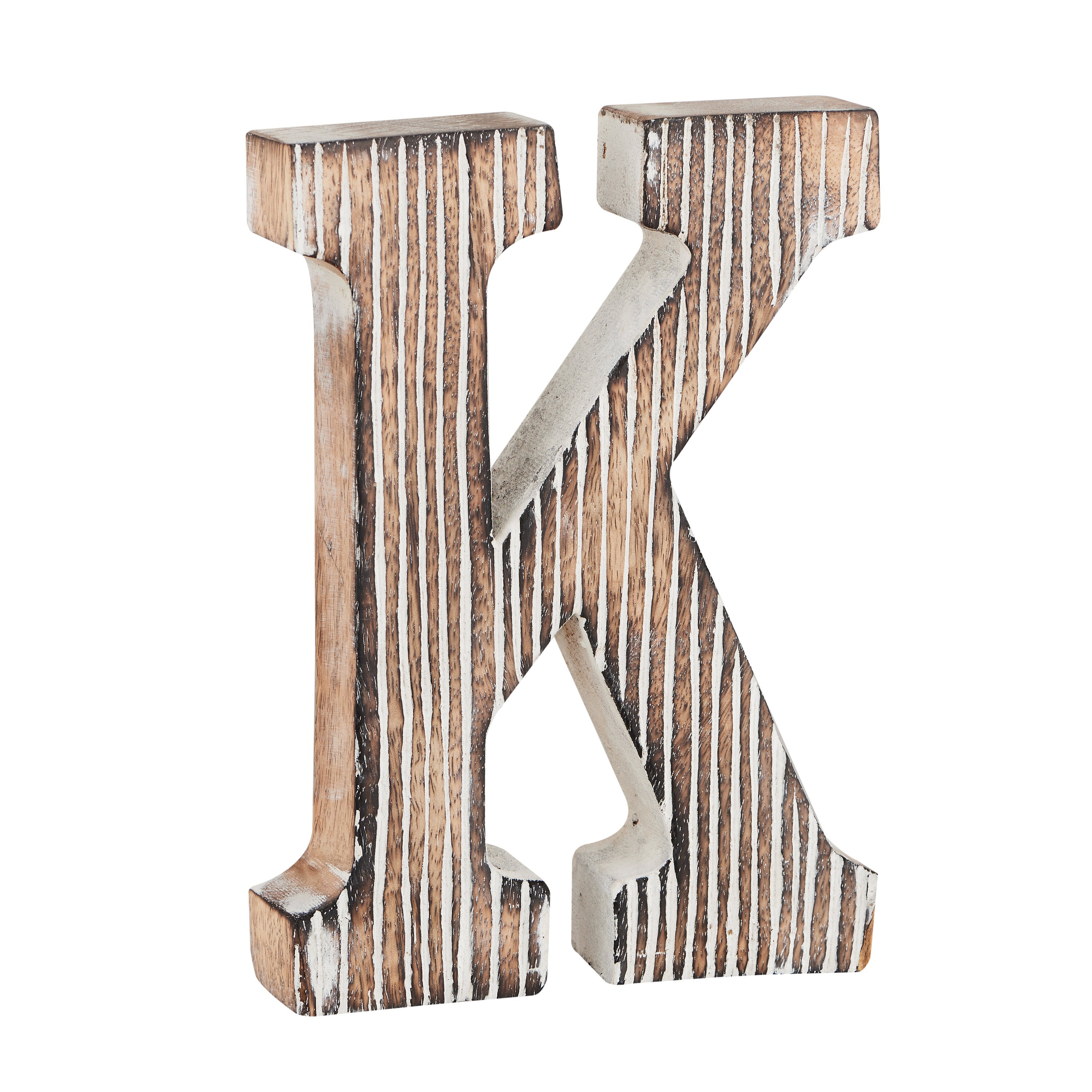 Decorative Wood Letter K Standing and Hanging Alphabets Block Etsy