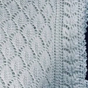 Estonian Leaves Baby Shawl Knitting Pattern zdjęcie 2