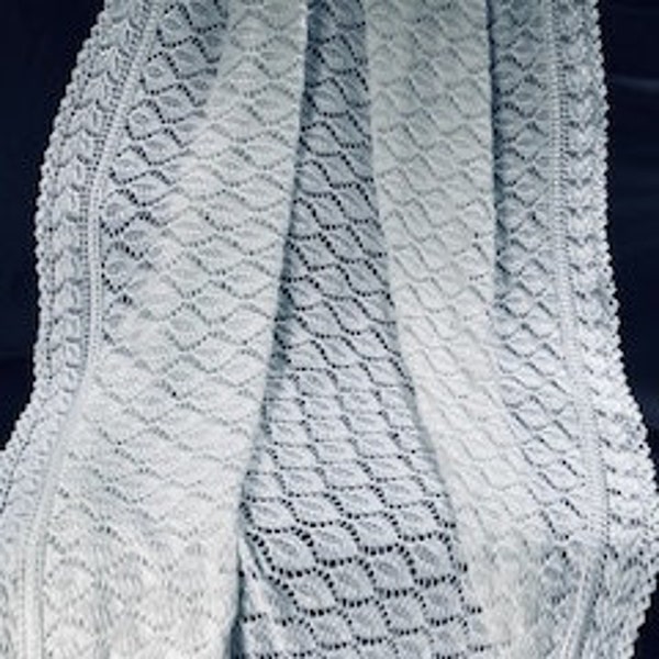 Estonian Leaves Baby Shawl Knitting Pattern