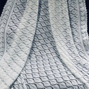 Estonian Leaves Baby Shawl Knitting Pattern image 3