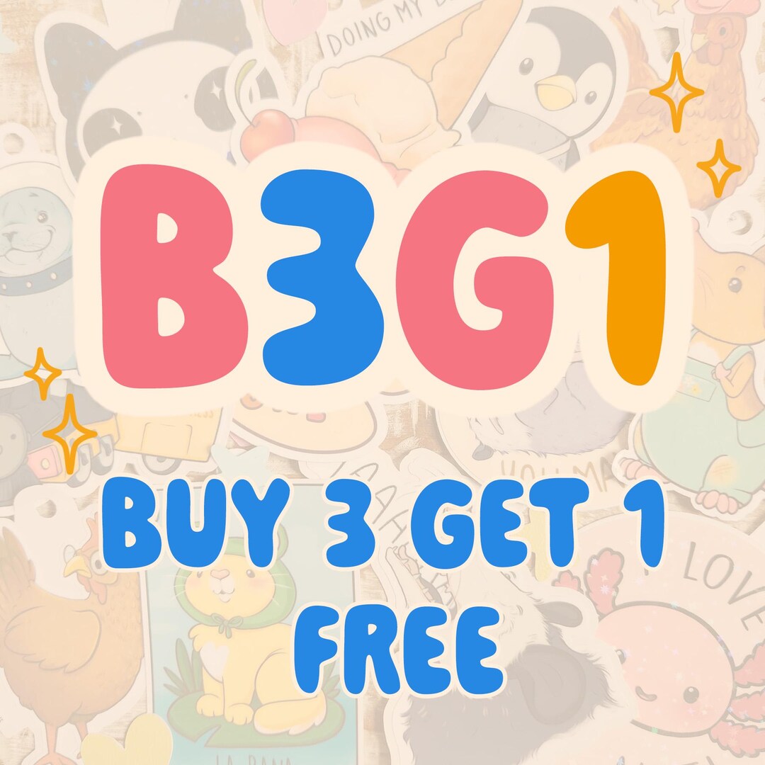 Build Your Own Vinyl Sticker Pack - Buy 3 Get 1 Free - Etsy